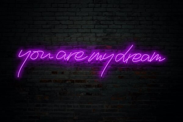You Are My Dream: long-life, easy mount, super-bright neon wall light - Image 10