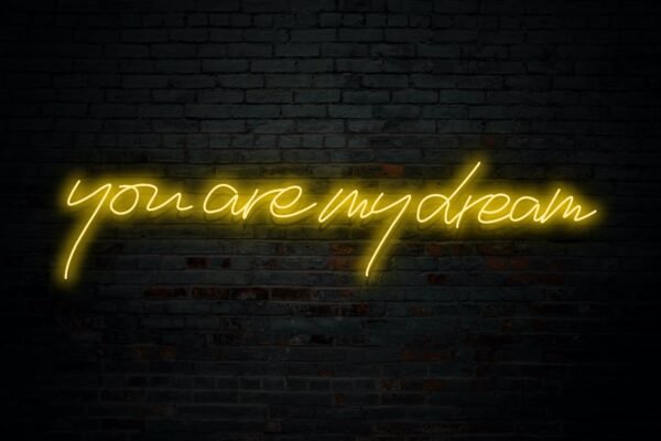 You Are My Dream: long-life, easy mount, super-bright neon wall light - Image 3